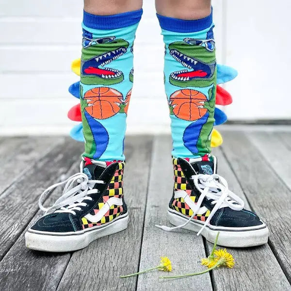 Premium quality Dino 3D knee high socks