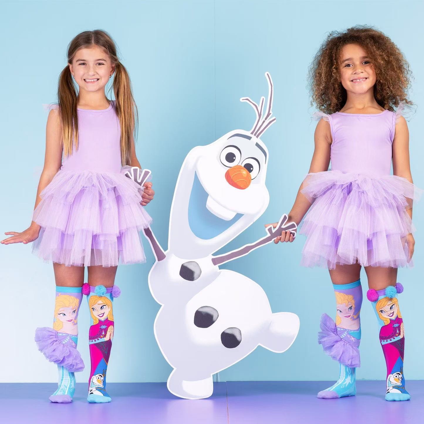 Premium quality Elsa frock 3D high knee socks for girls