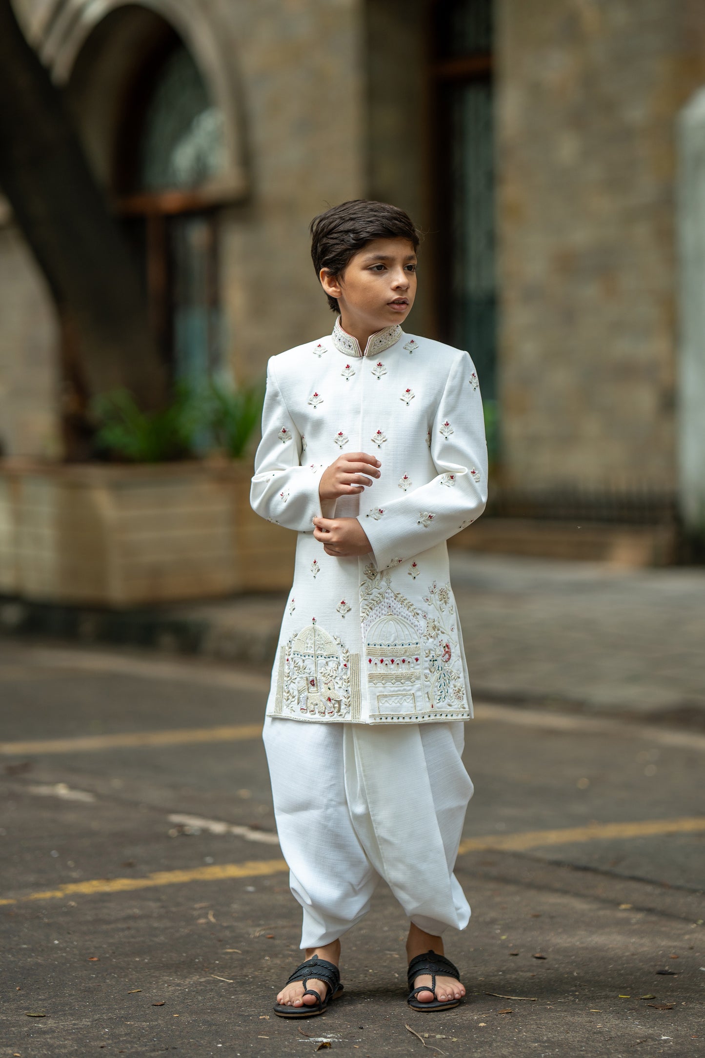 Heritage dawn sherwani set