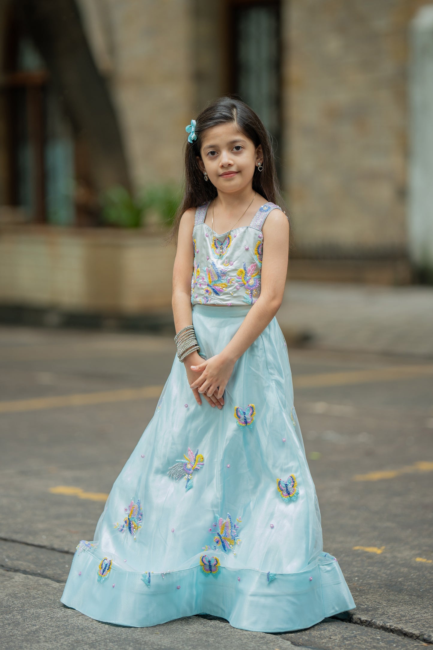 Butterfly mirage lehnga set