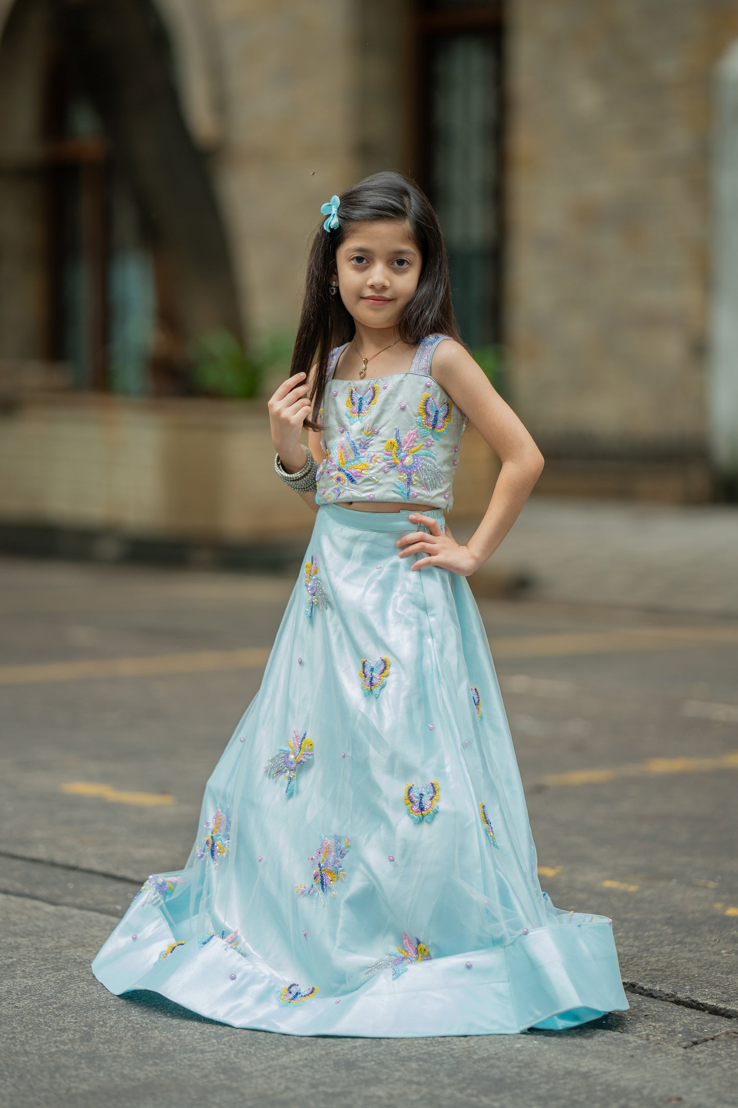 Butterfly mirage lehnga set