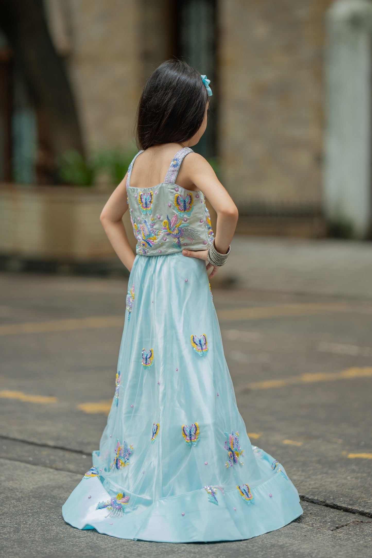 Butterfly mirage lehnga set