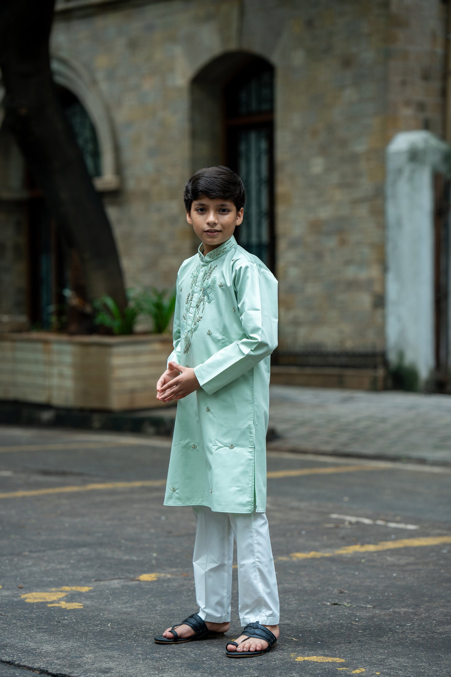 Serene fern kurta set