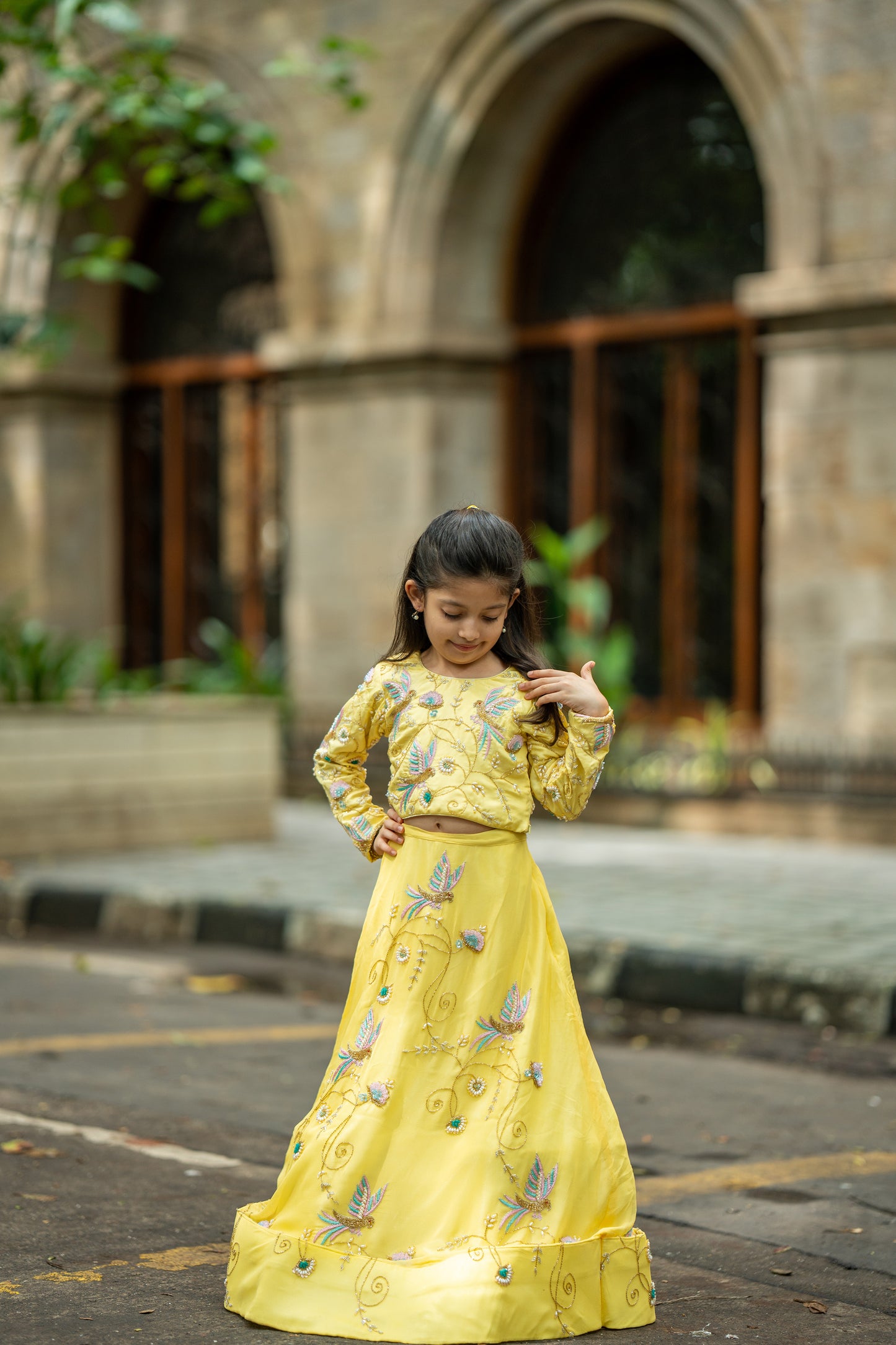 Royal canary lehnga set