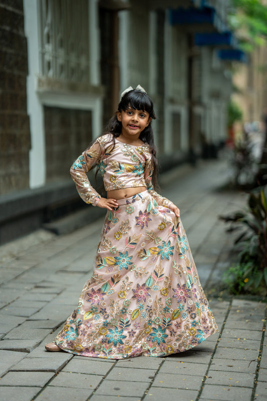 Whispers of spring lehnga set