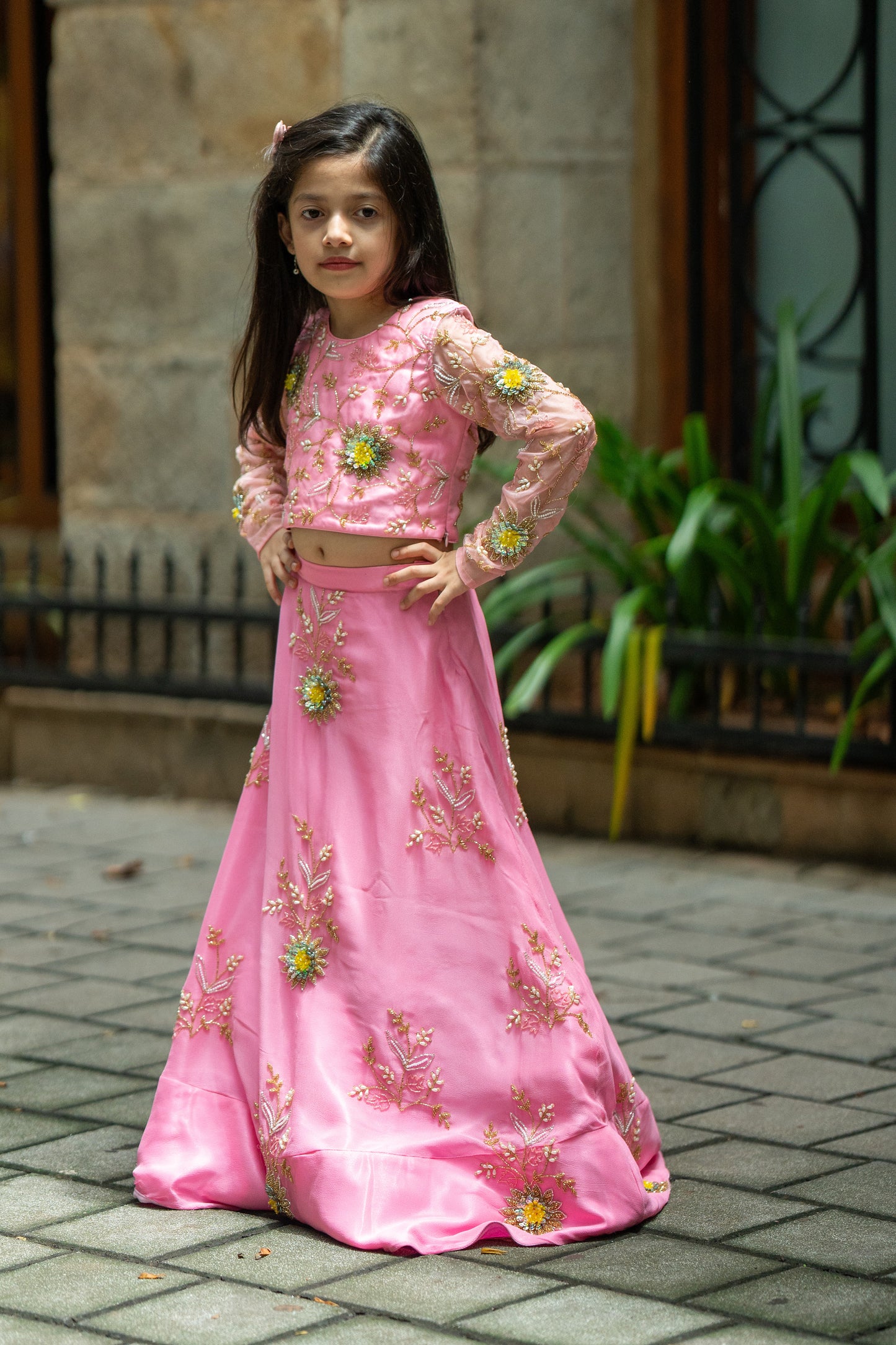 Daisy enchantment lehnga set
