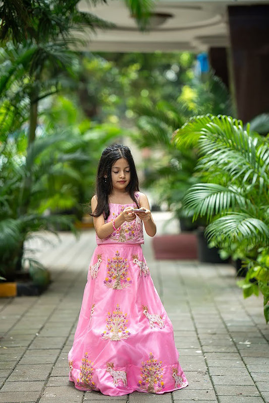 Fairy wood antlers lehnga set