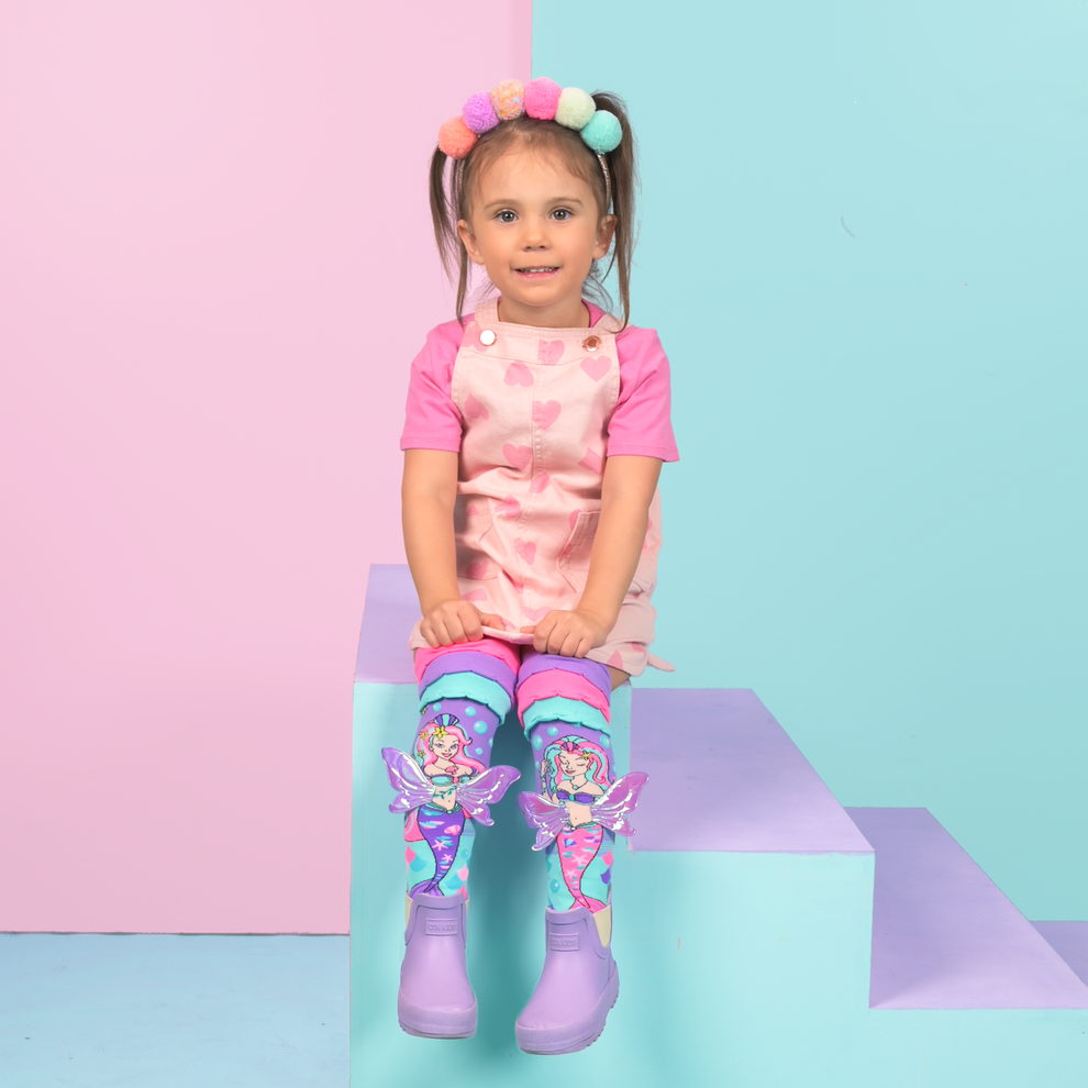 Premium quality mermaid 3D knee high socks