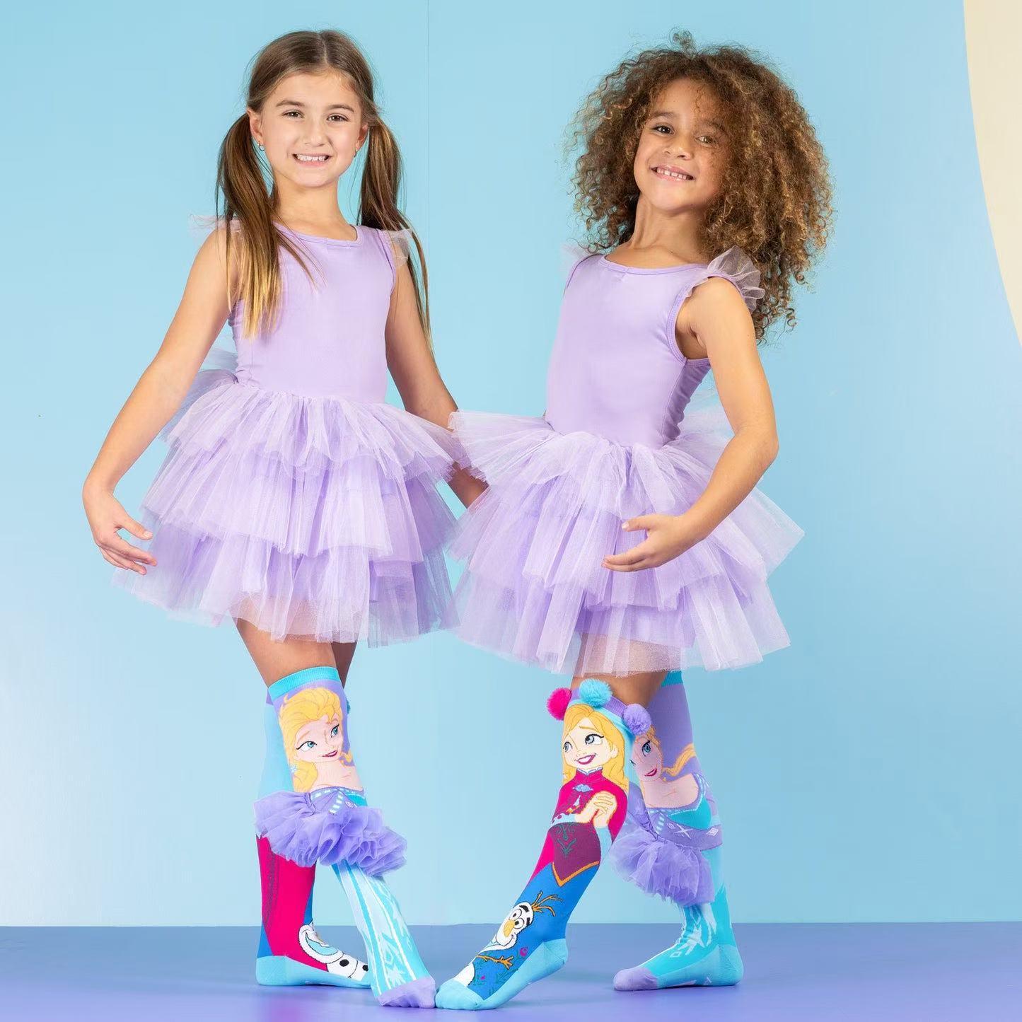 Premium quality Elsa frock 3D high knee socks for girls