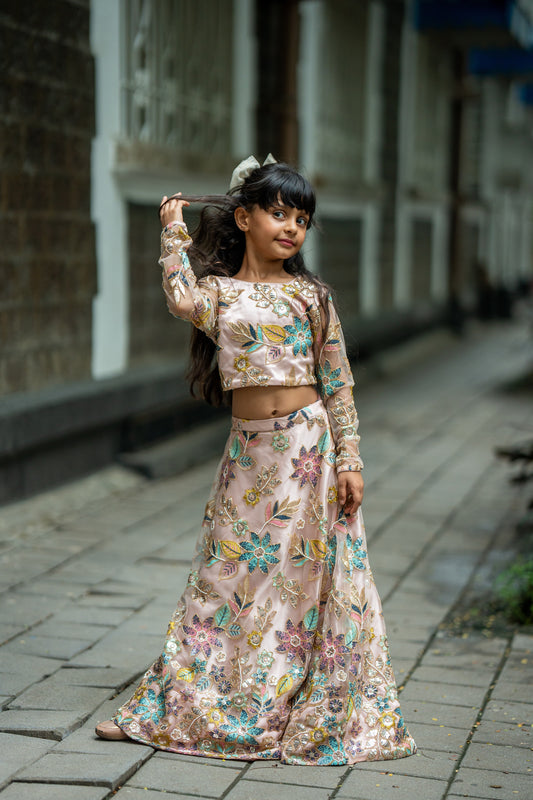 Whispers of spring lehnga set