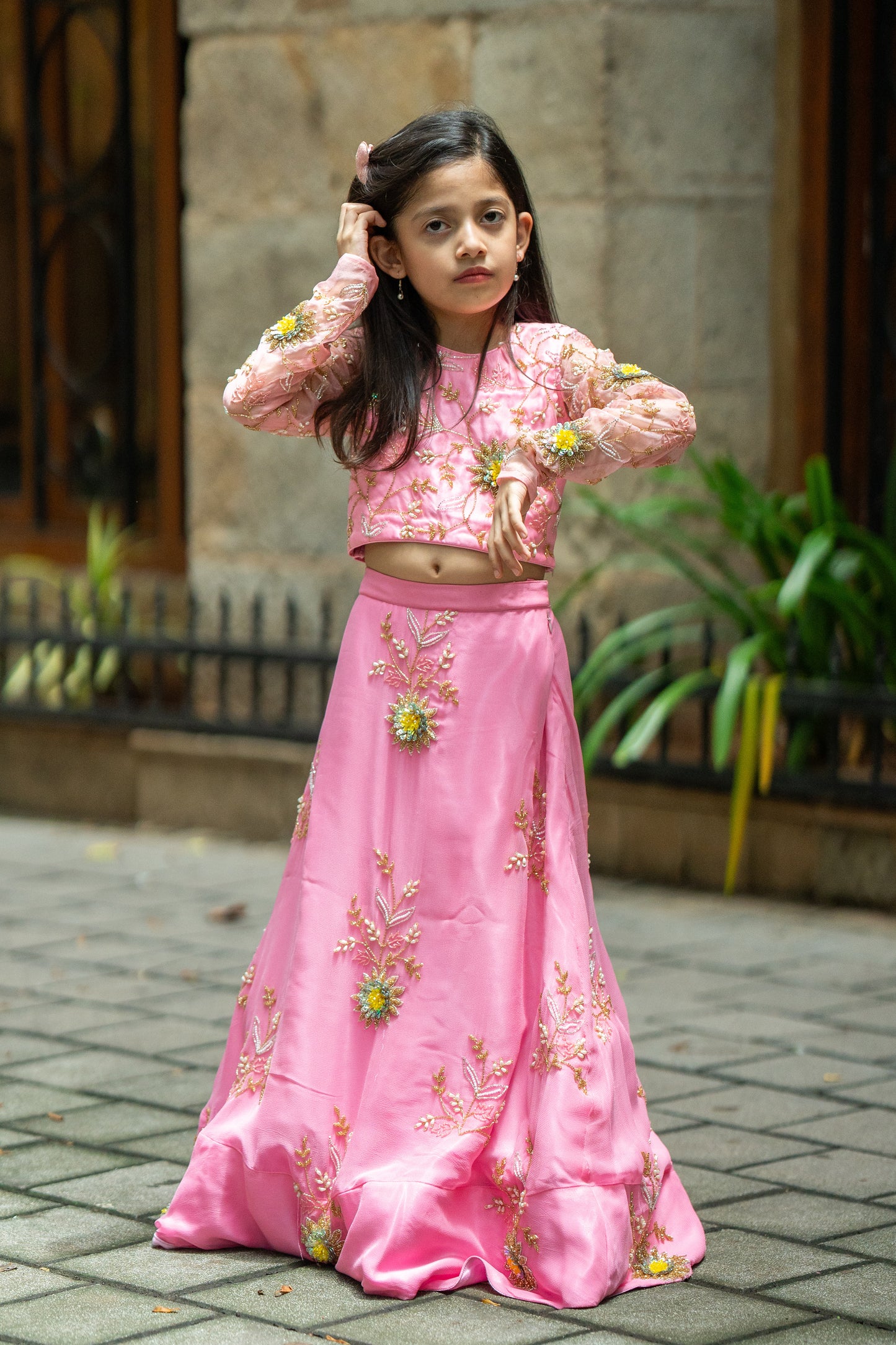 Daisy enchantment lehnga set