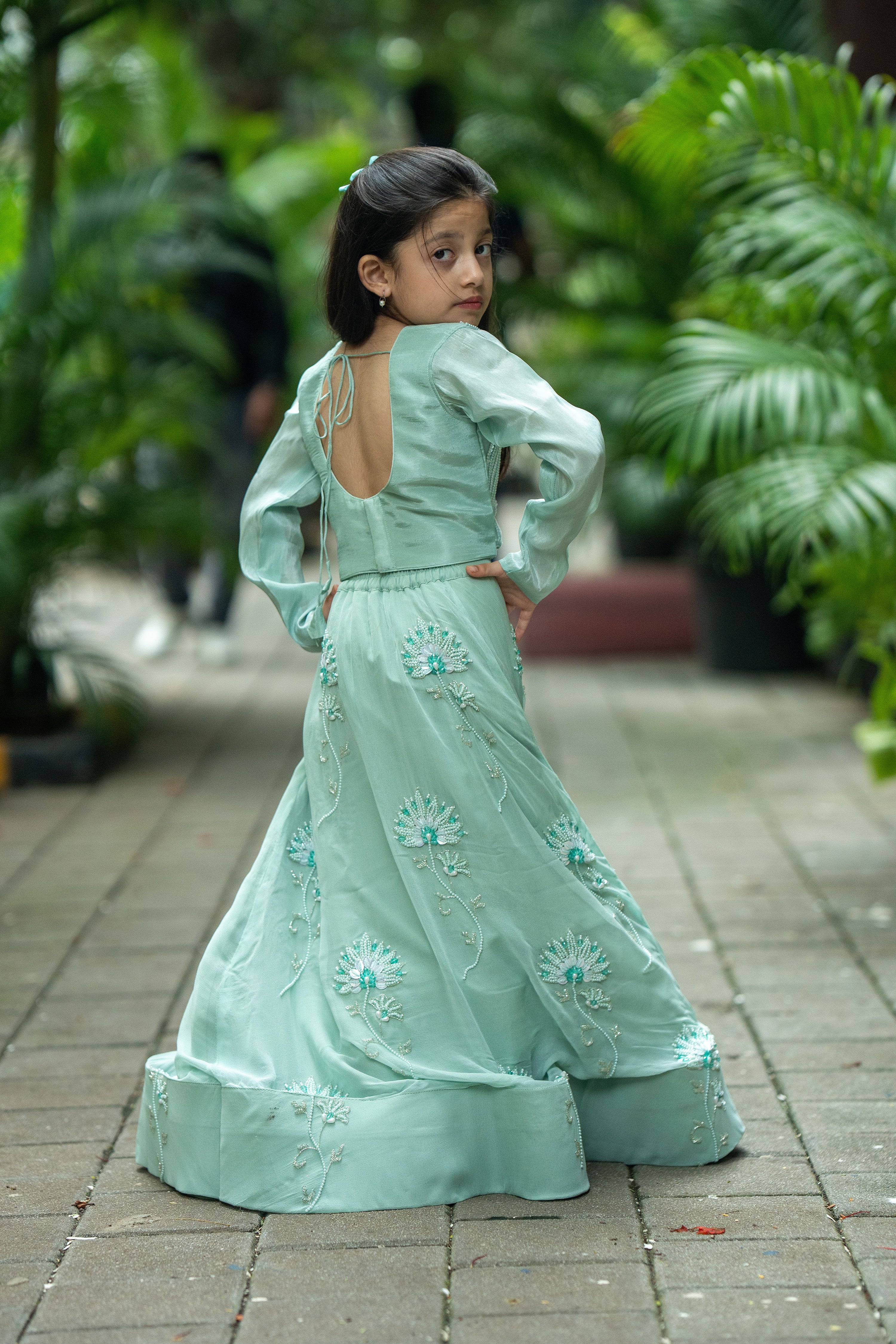 Dewlily charm lehnga set