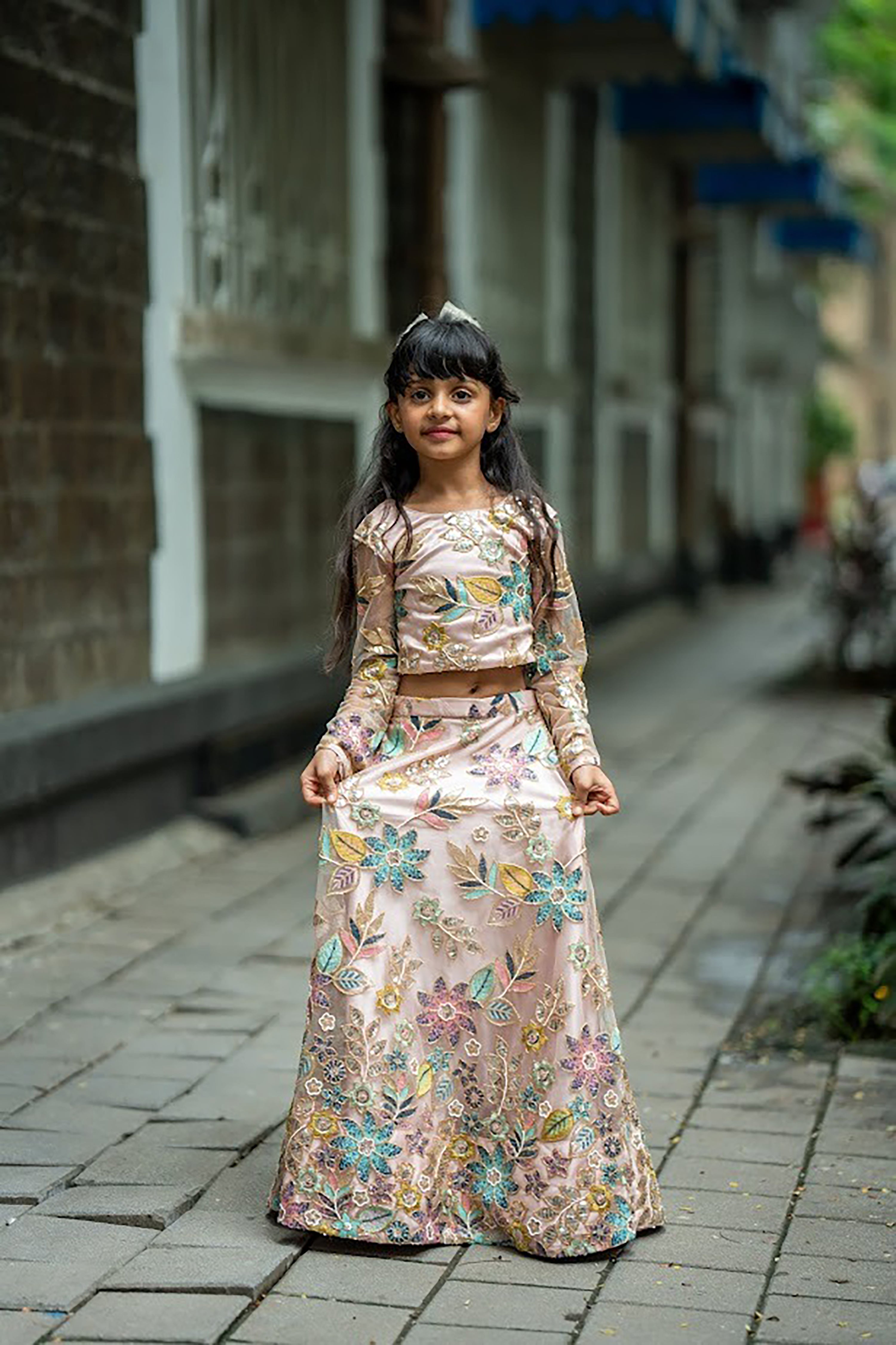 Whispers of spring lehnga set