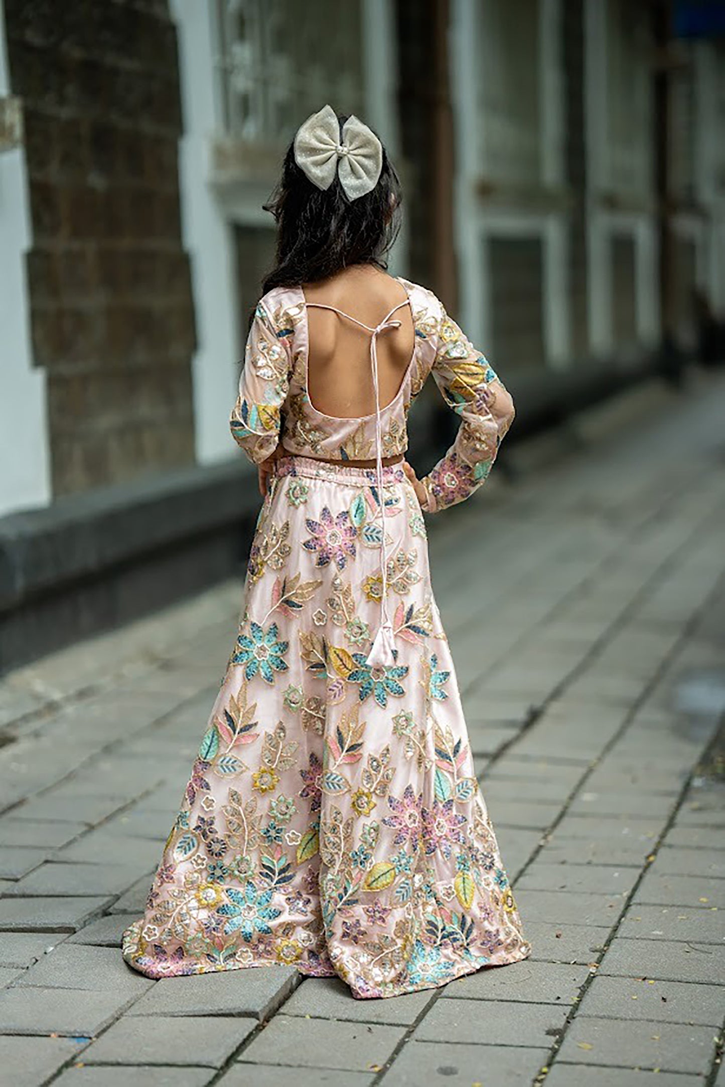 Whispers of spring lehnga set