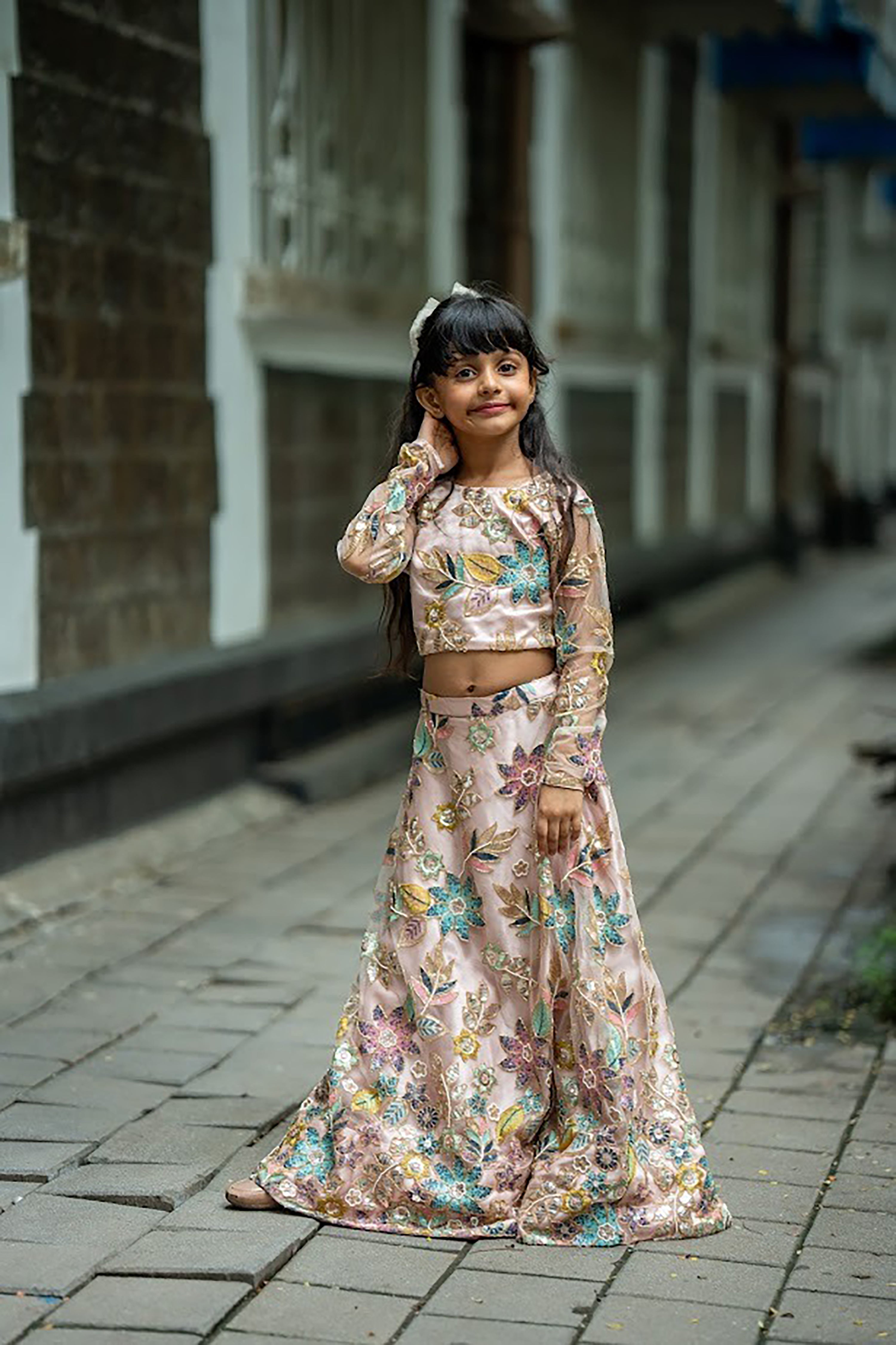 Whispers of spring lehnga set