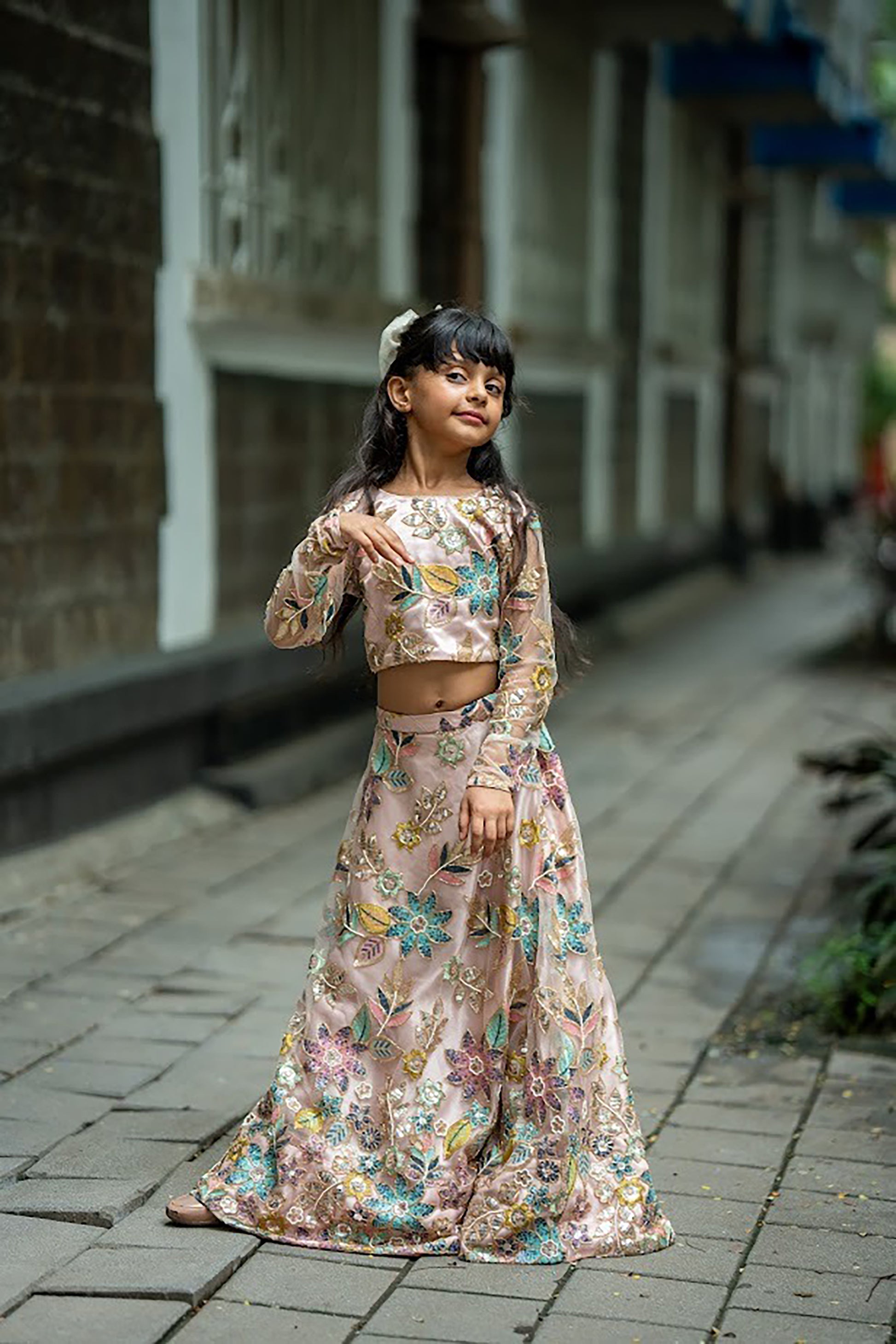 Whispers of spring lehnga set