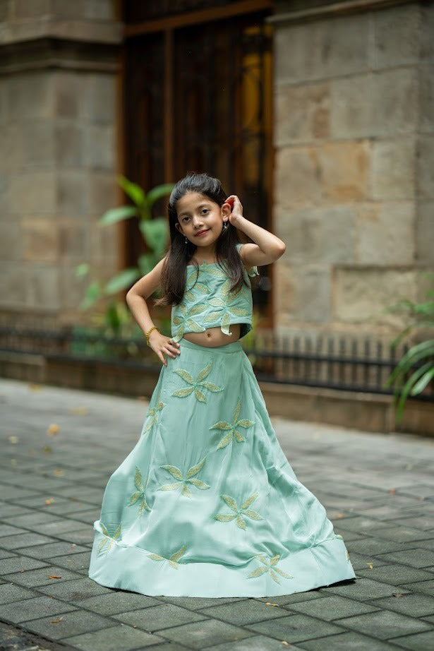 Mint Meadow lehnga set