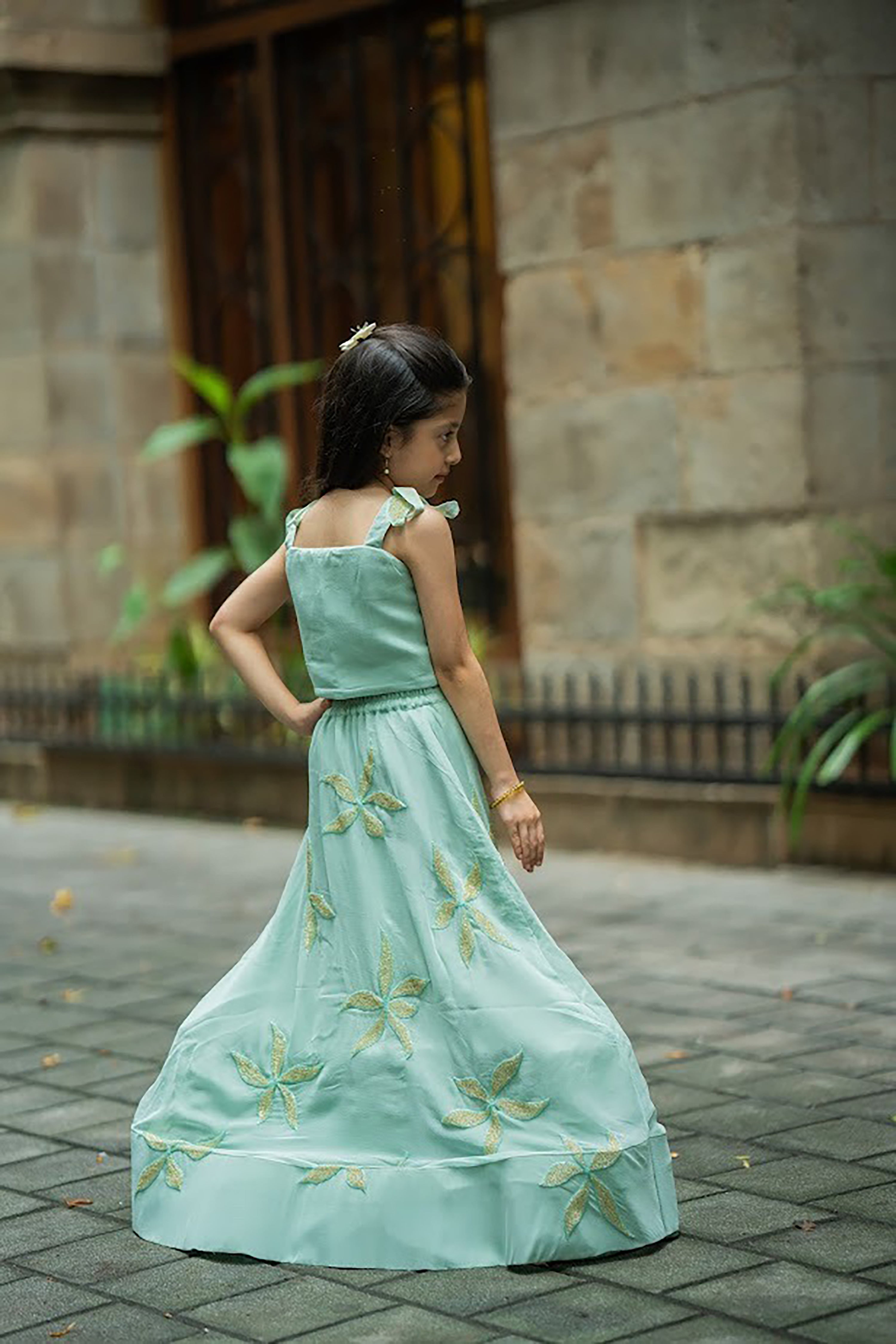 Mint Meadow lehnga set