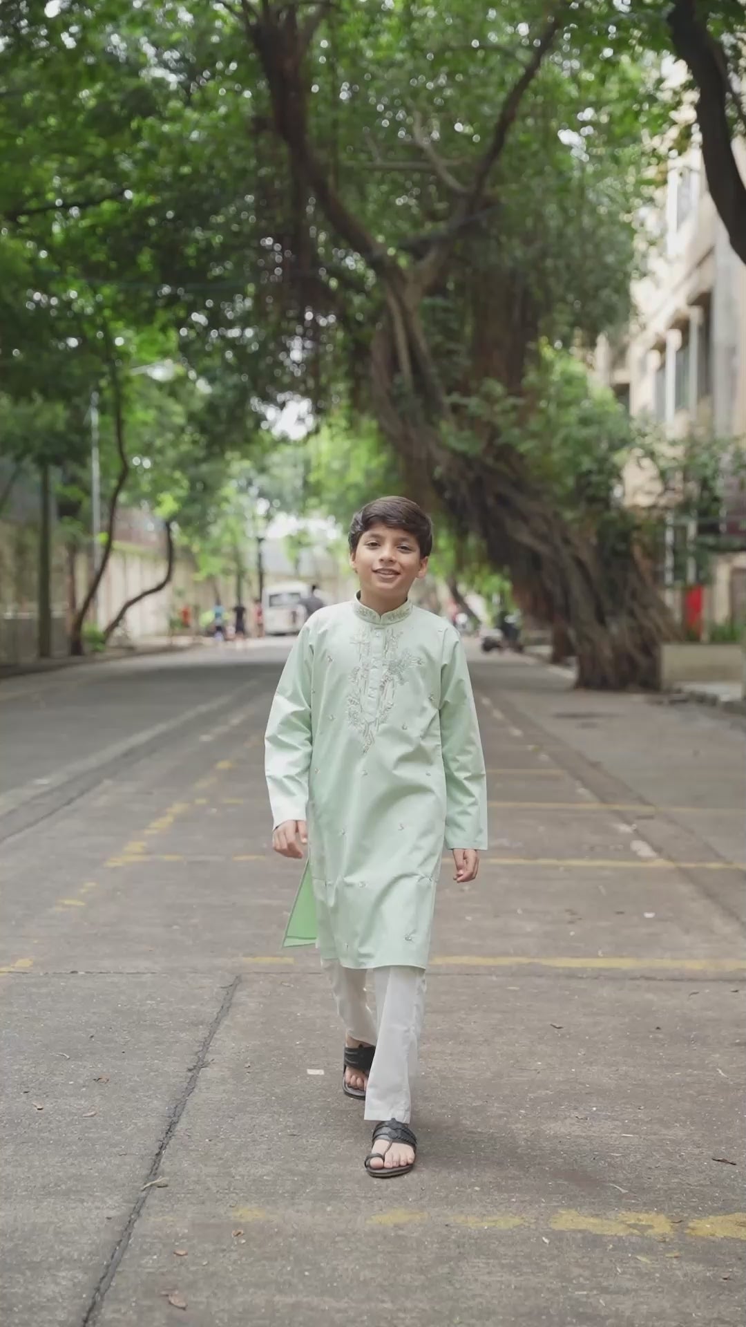 Serene fern kurta set