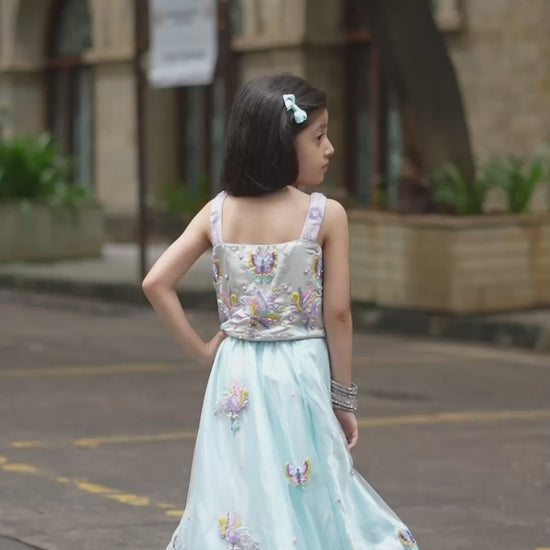 Butterfly mirage lehnga set